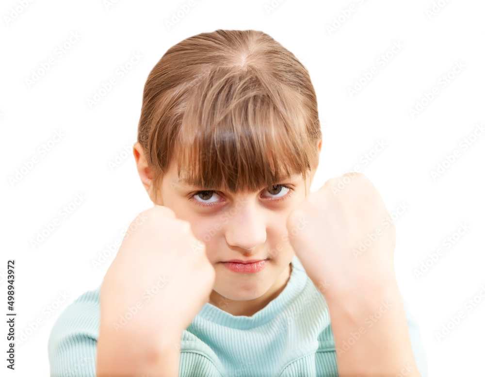 little girl wearing casual t shirt angry and mad raising fist frustrated and furious while shouting with anger little girl wearing casual t shirt angry and mad raising fist frustrated and furious while shouting with anger