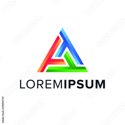 Modern creative triple T logo design vector