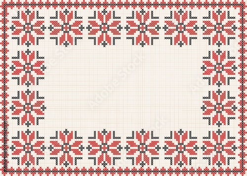 Ukrainian patterns. Sample.