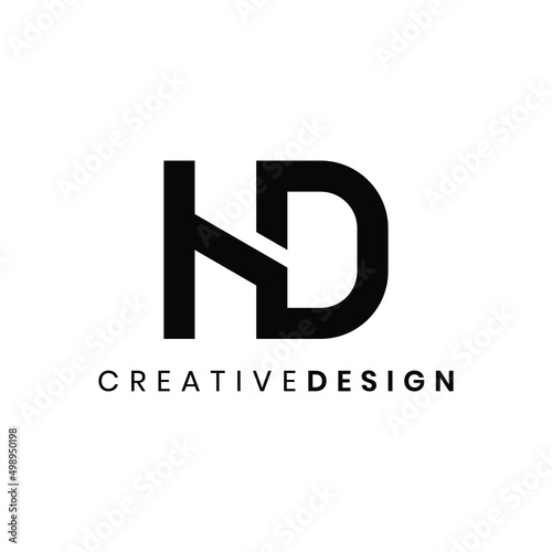 Creative modern letter HD logo design vector