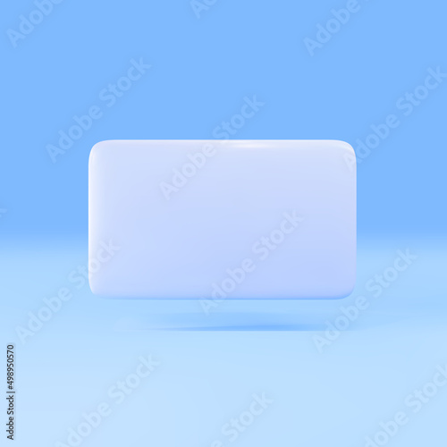 3d Empty reminder popup message. Vector illustration.