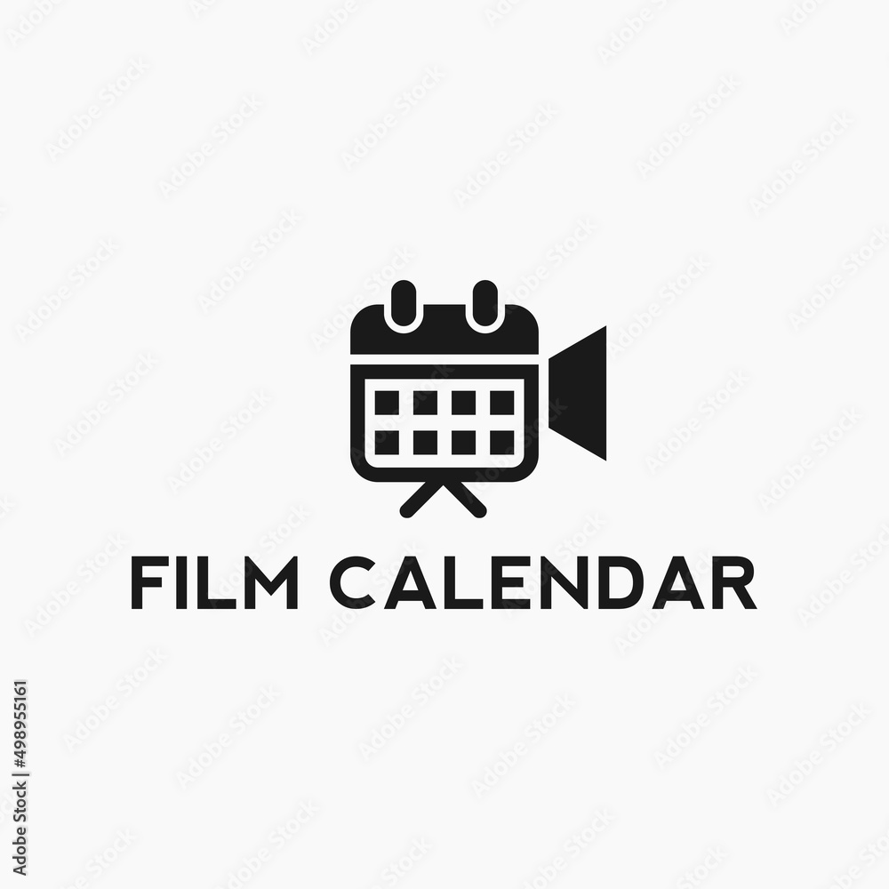 movie schedule logo or calendar logo
