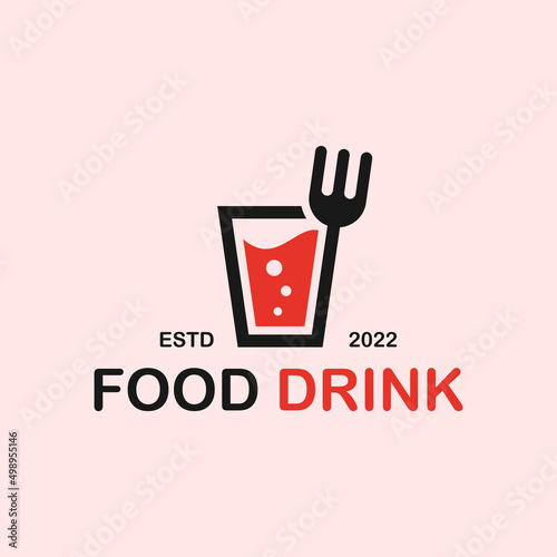 food drink logo or restaurant logo