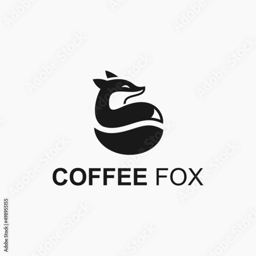 coffee wolf logo or cafe logo