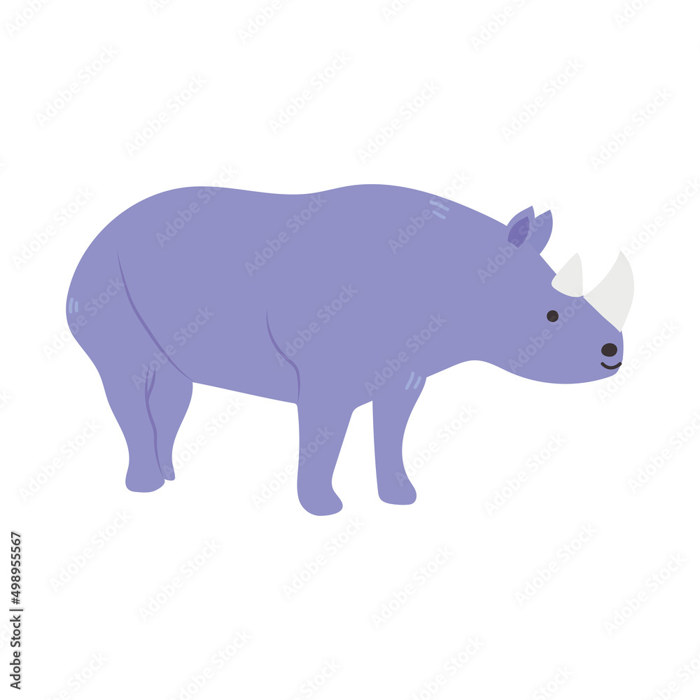 Fototapeta premium cute rhino icon