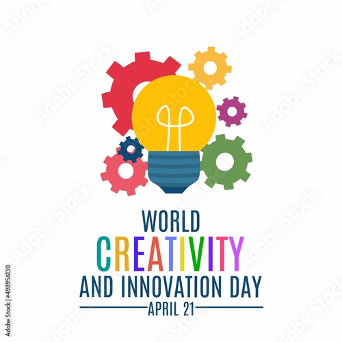 vector illustration of a light bulb with teeth. perfect for world creativity and innovation day