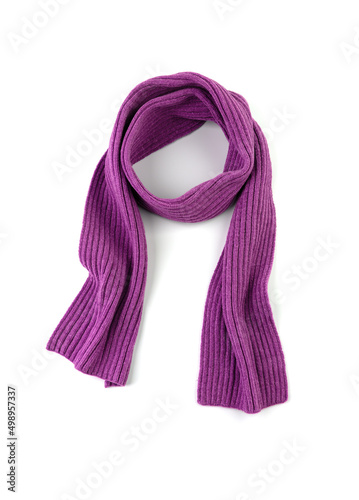 Pink scarf on a white background.