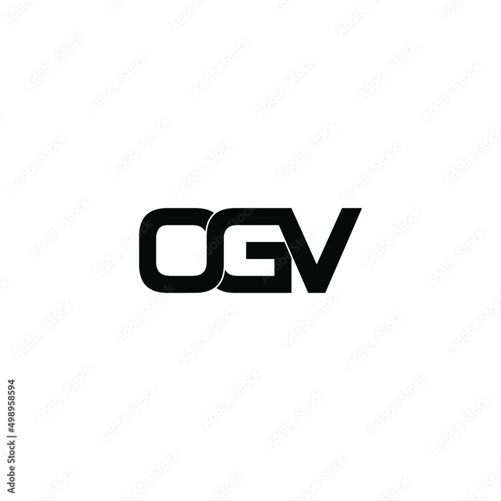 Fototapeta premium ogv letter original monogram logo design