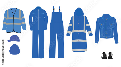 Working clothes isolated. vector illustration