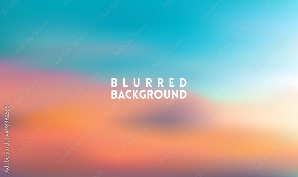 Pink sunset sea sky blurred background - pink and yellow background vector illustration Pink sunset sea sky blurred background - pink and yellow background vector illustration