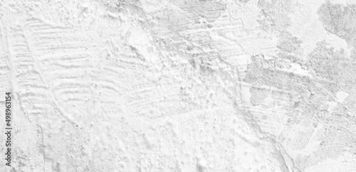 White Wall background texture with plaster  White concrete wall banner  interior design background