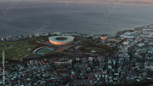 Aerial View Of Cape Town Stadium, Green Point Stadium In Cape Town, South Africa.