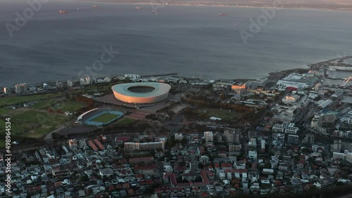 Aerial View Of Cape Town Stadium, Green Point Stadium In Cape Town, South Africa. photo