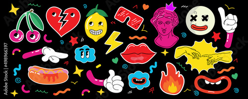 Trendy modern illustration for poster, postcard or background.