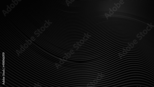 Black background with line curve design. Vector illustration 