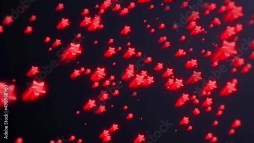 Red shine Stars Background, 4K Resolution, Abstract, Backgrounds
