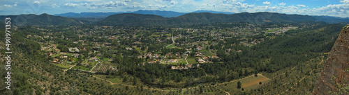 Panoramic view of Xativa Province Valencia Spain Europe 