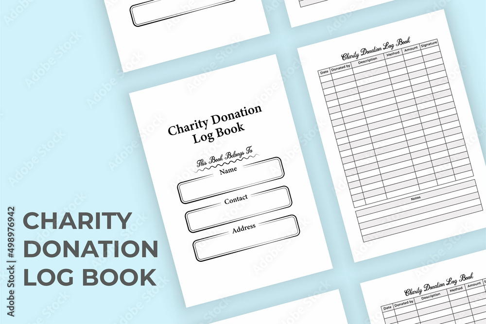 Charity information KDP interior journal. Donation data and amount record book template. KDP interior log book. Charity donation information tracker and fund checker notebook interior. Charity information KDP interior journal. Donation data and amount record book template. KDP interior log book. Charity donation information tracker and fund checker notebook interior.