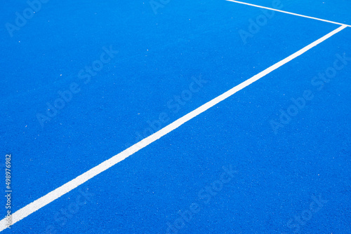 blue paddle tennis court  racket sports concept