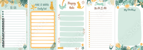 Obraz na płótnie To do list template collection
