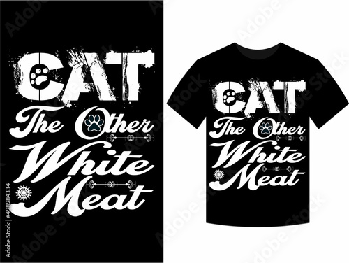 cat t shirt design 