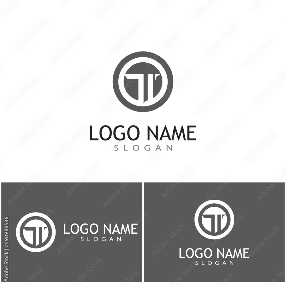 T Logo Template vector symbol nature T Logo Template vector symbol nature