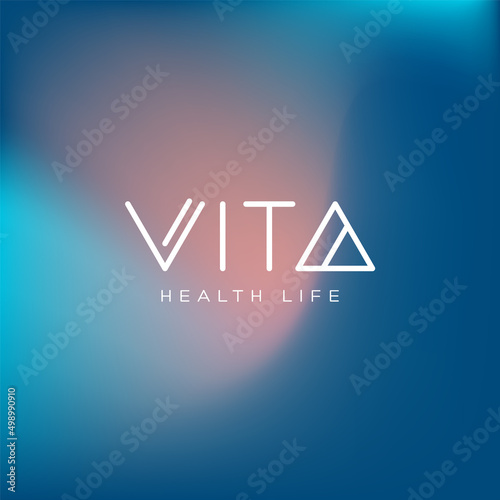 Vita health life. Logo template.