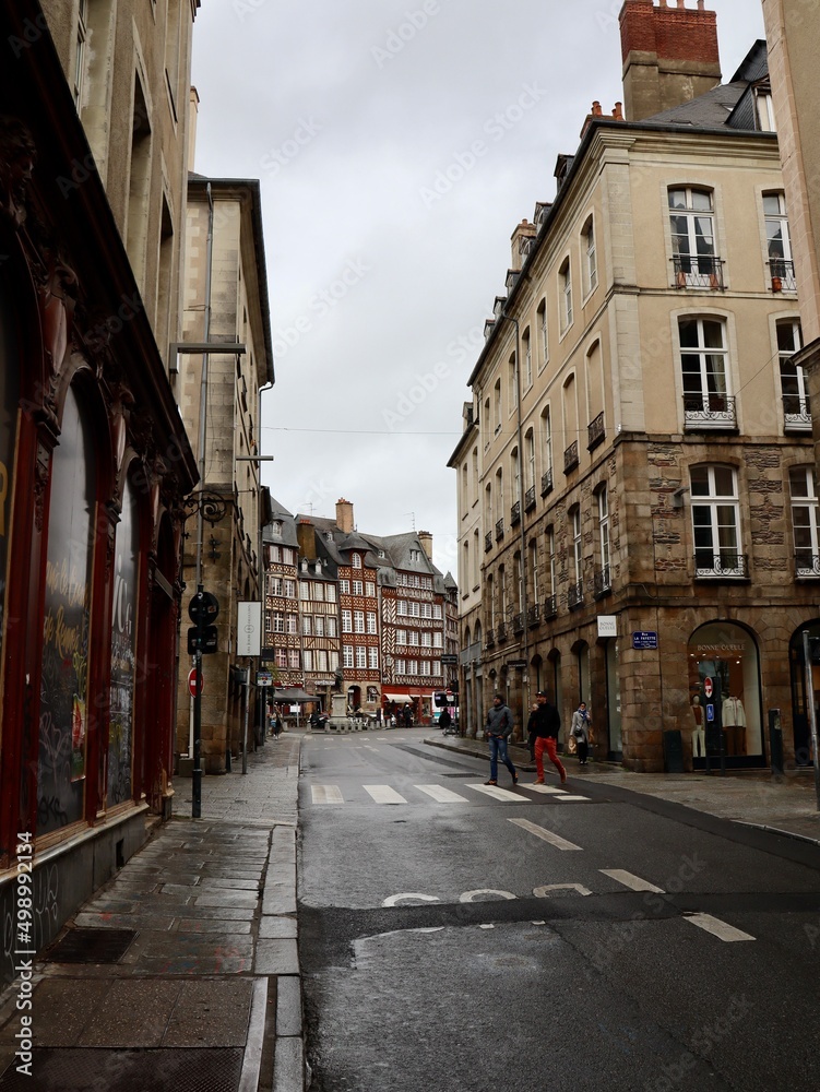 Straße in Rennes (FR)