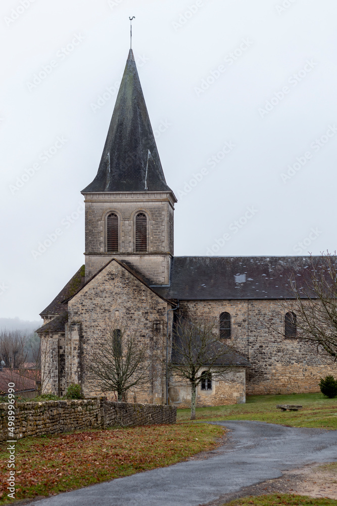 Catholic church Eglise Saint Medard in Verteuil sur Charente, France