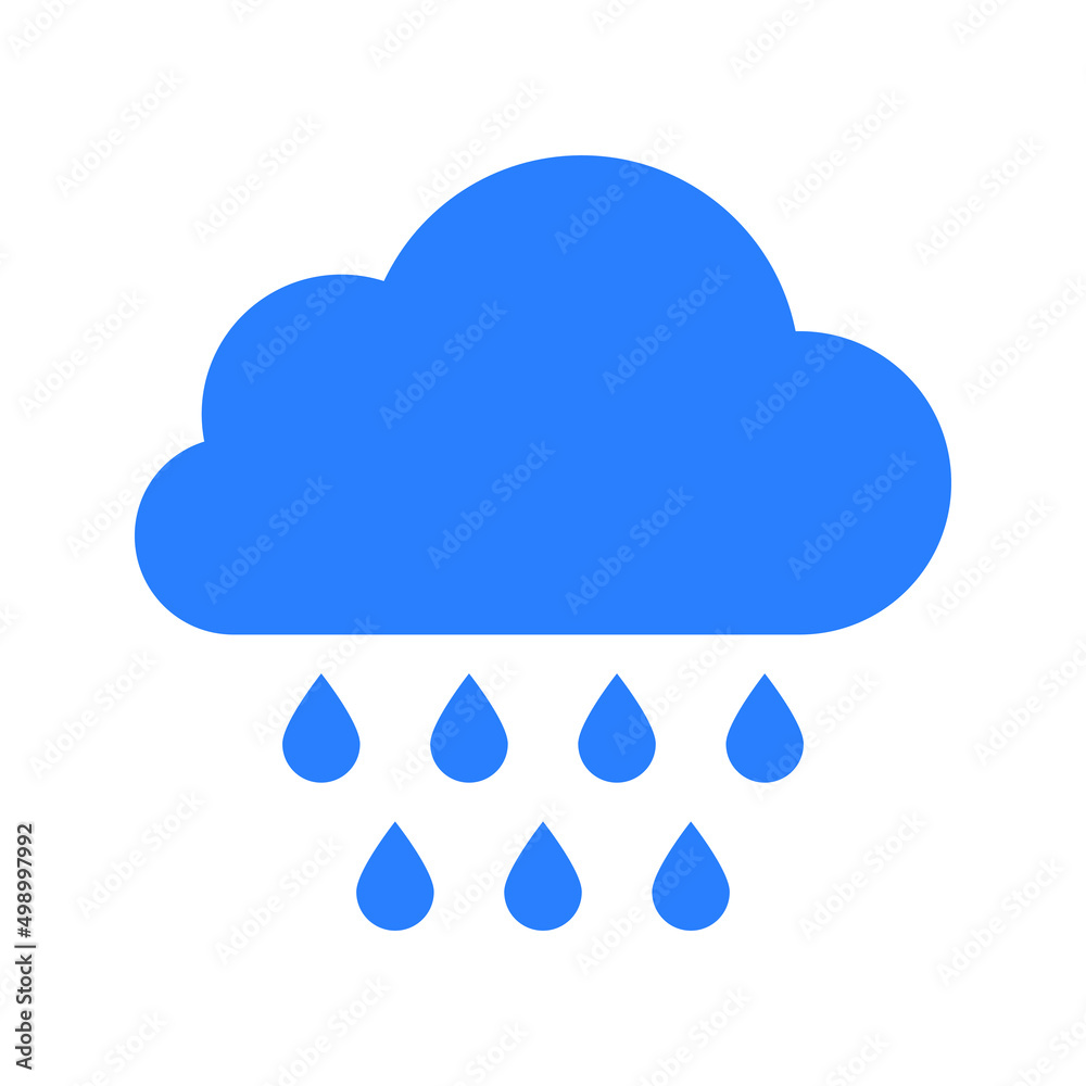 Rain icon in trendy flat style isolated on background. Cloud rain symbol for your web site design, logo, app, UI. Modern forecast storm sign. Rain icon in trendy flat style isolated on background. Cloud rain symbol for your web site design, logo, app, UI. Modern forecast storm sign.