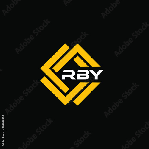 RBY 3 letter design for logo and icon.RBY monogram logo.vector illustration.