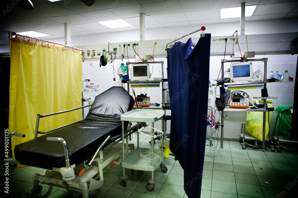 Fototapeta premium Emergencies resuscitation removal room for the most urgent care.