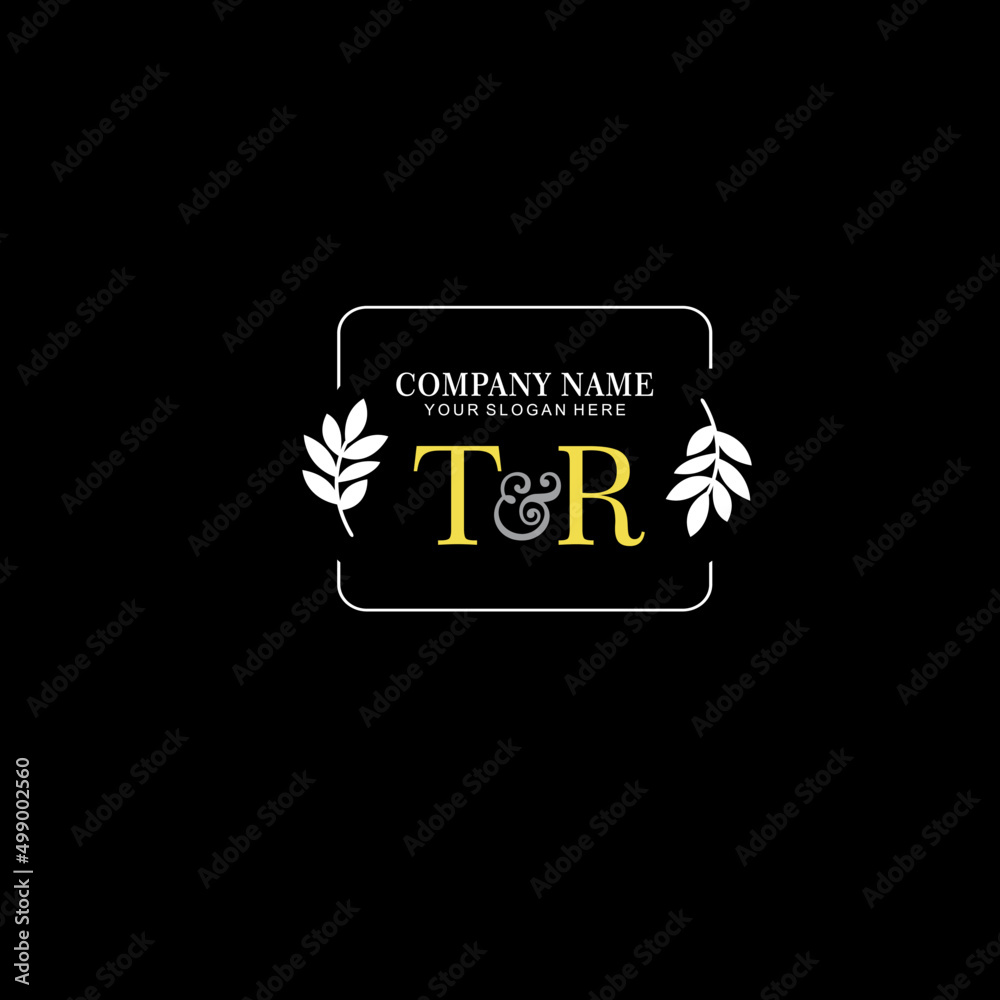 TR Beauty vector initial logo art handwriting logo of initial signature, wedding, fashion, jewelry, boutique, floral TR Beauty vector initial logo art handwriting logo of initial signature, wedding, fashion, jewelry, boutique, floral