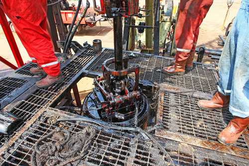 Obraz na plátně Oil drilling and extraction