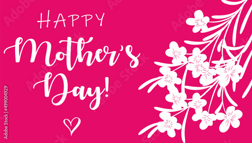 Happy Mother's Day modern background with decoration elements