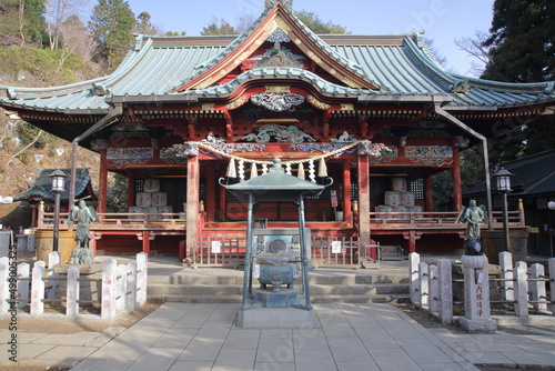 Izuna Gongen-do hall of Takao-san Yakuo-in temple, Tokyo, Japan