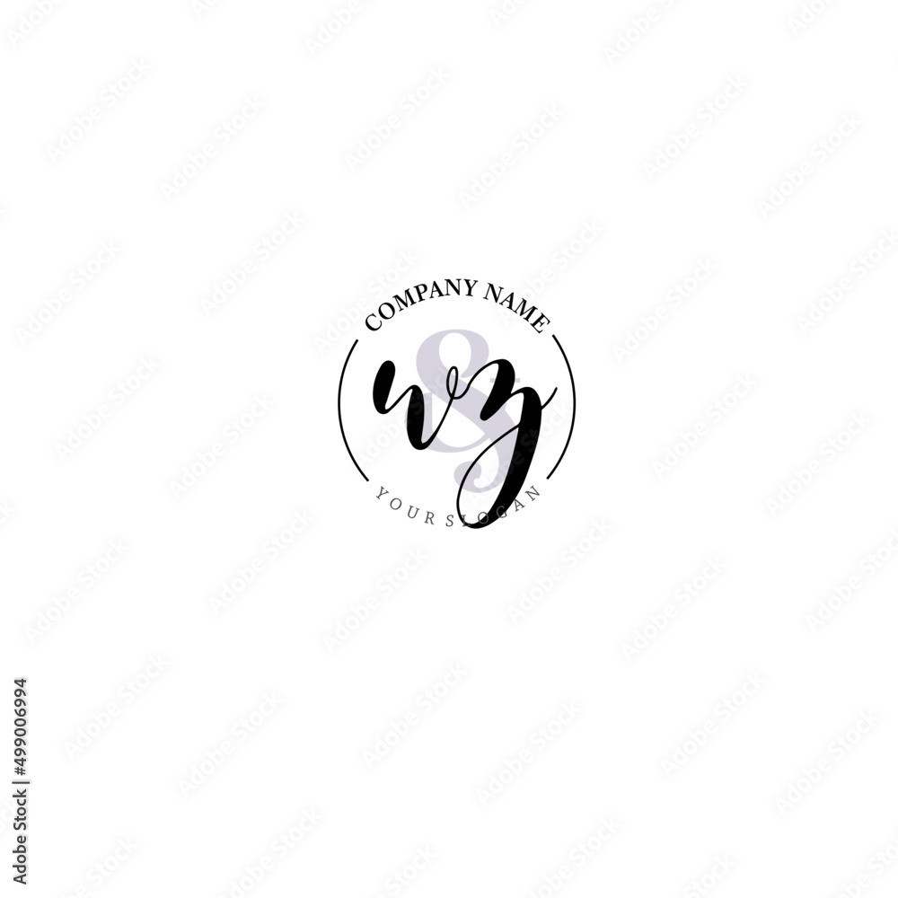WZ Initial letter handwriting and signature logo. Beauty vector initial logo .Fashion boutique floral and botanical WZ Initial letter handwriting and signature logo. Beauty vector initial logo .Fashion boutique floral and botanical