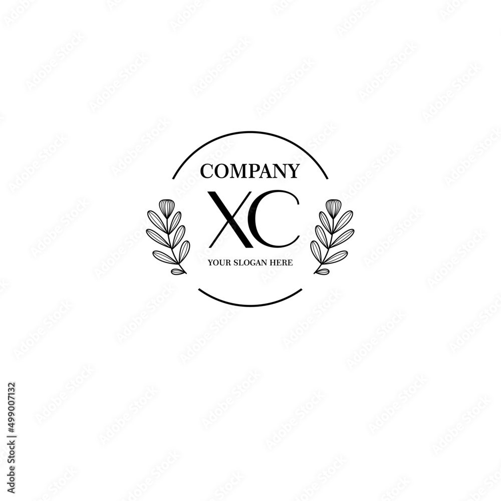 XC Beauty vector initial logo art handwriting logo of initial signature, wedding, fashion, jewelry, boutique, floral XC Beauty vector initial logo art handwriting logo of initial signature, wedding, fashion, jewelry, boutique, floral