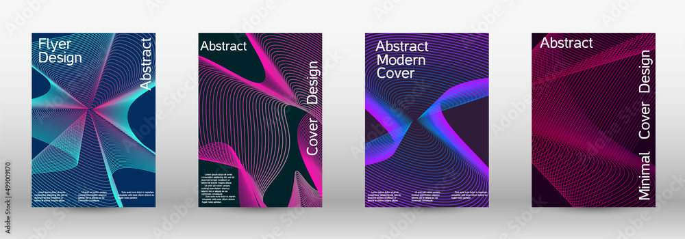 Creative backgrounds from abstract lines to create a fashionable abstract cover