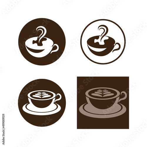 Coffee cup Logo Template icon design vector 