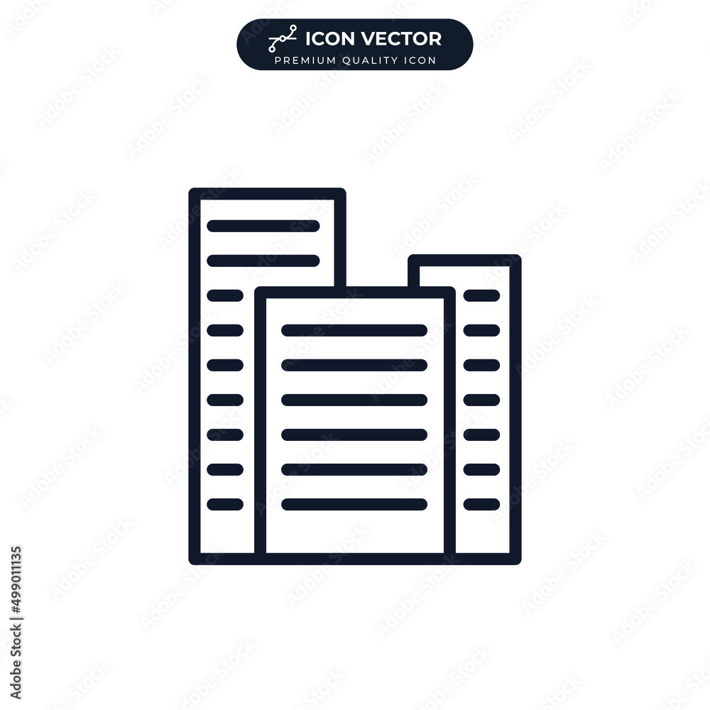 hotel icon symbol template for graphic and web design collection logo vector illustration