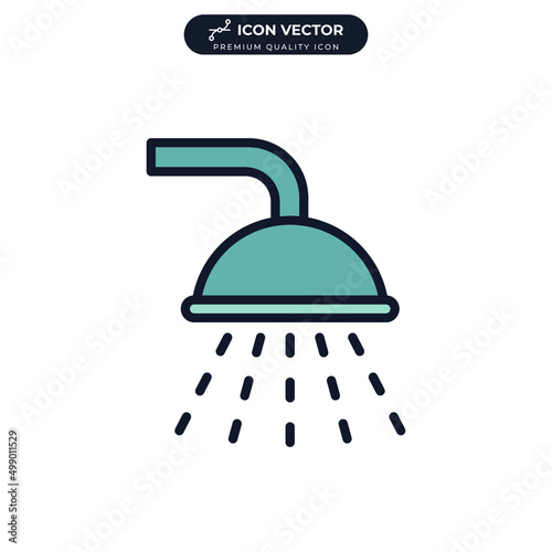 shower icon symbol template for graphic and web design collection logo vector illustration