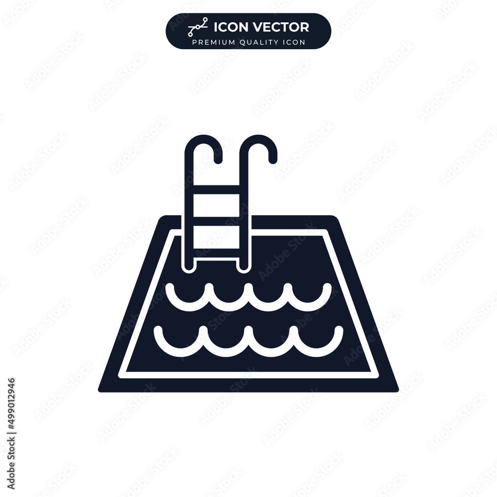 pool icon symbol template for graphic and web design collection logo vector illustration