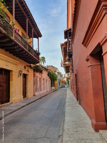 Fototapeta Naklejka Na Ścianę i Meble -  Street in Cartagena