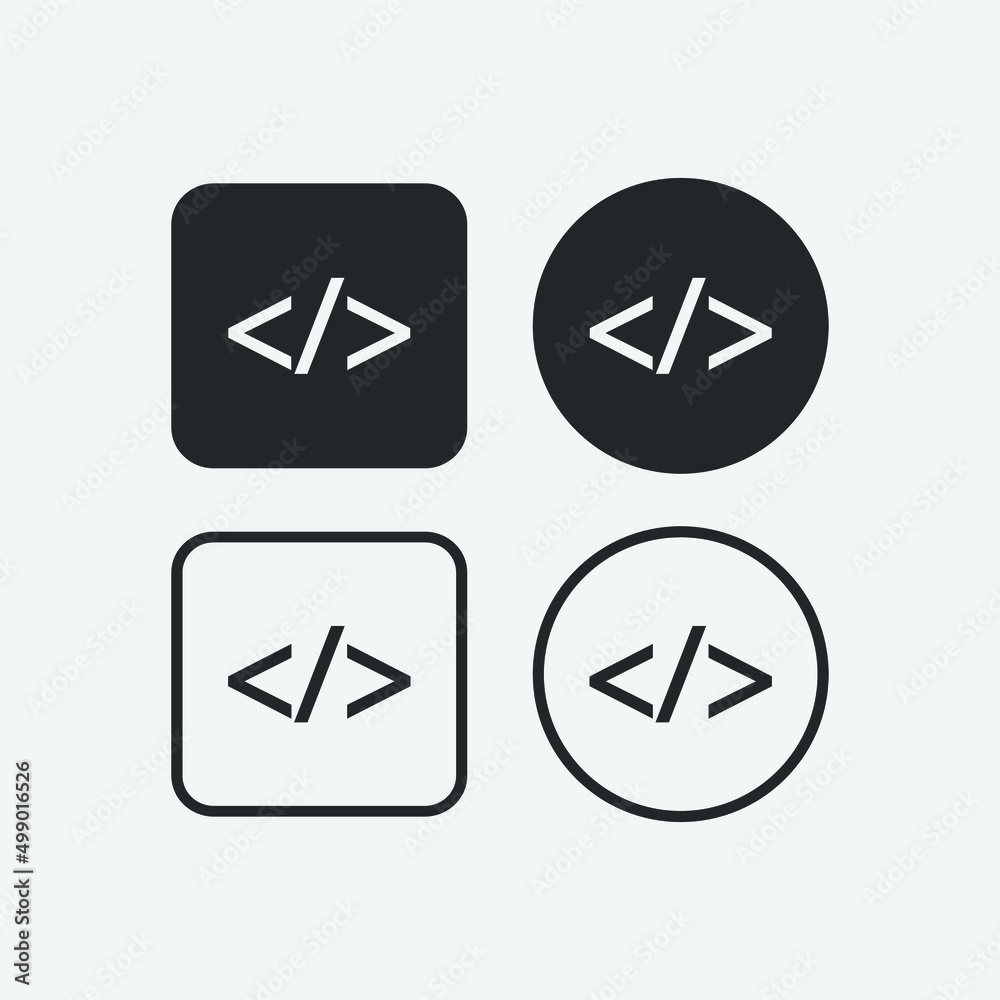 Programming_language vector icon illustration sign Programming_language vector icon illustration sign