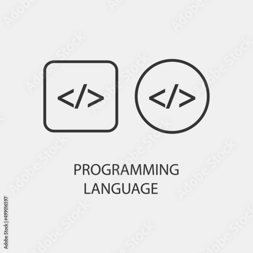 Free Download Programming_language vector icon illustration sign - GFXLoad