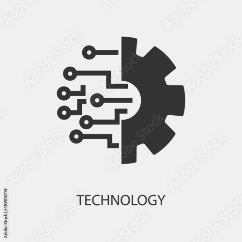 Technology vector icon illustration sign