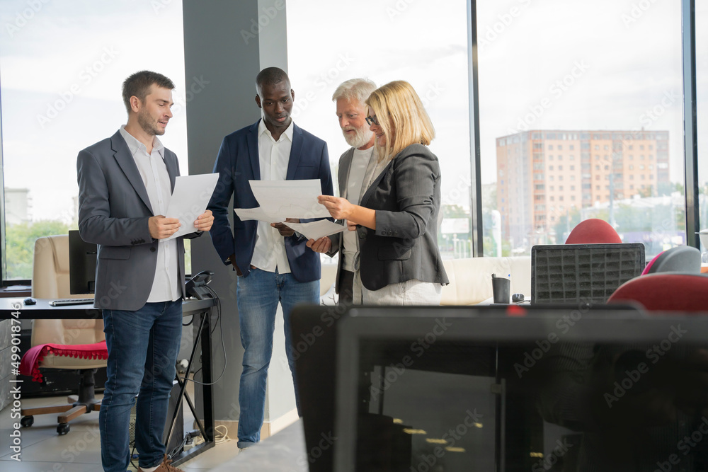 group of business people in office group of business people in office