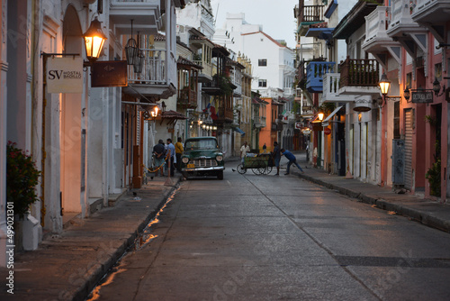 narrow street in the old town © waldir