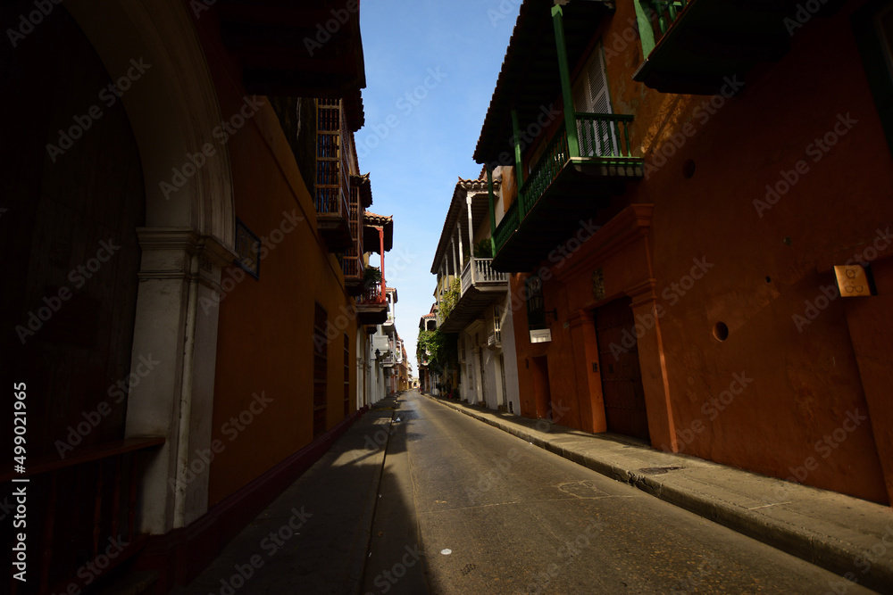 narrow street in the old town country